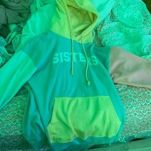 Yellow, pink , dark blue & light , James Charles Merch . Size medium